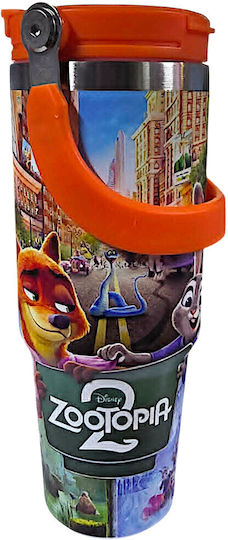 Disney Kinder Trinkflasche Thermos Orange 900ml