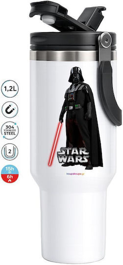 Darth Vader Mega Travel Mug Κούπα Ταξιδίου Διπλού Τοιχώματος Θερμό 1,2l