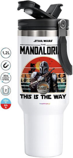 Mandalorian Mega Travel Mug Double Wall Thermos 1.2l