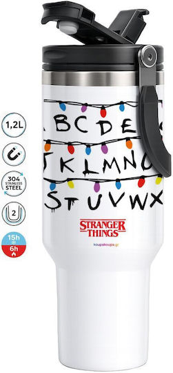 Stranger Things Abc Mega Travel Mug Κούπα Ταξιδίου Διπλού Τοιχώματος Θερμό 1,2l
