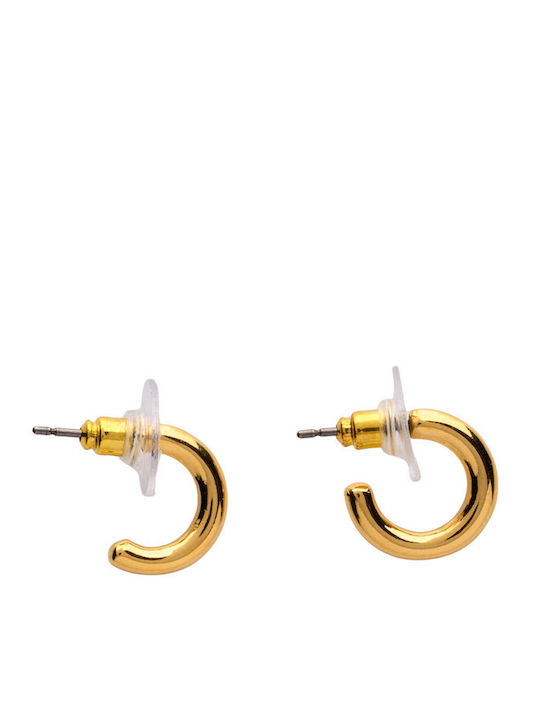 Philio Titanium Gold Plated Hoop Earrings