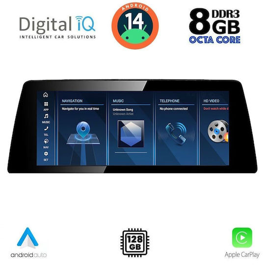Digital IQ Ηχοσύστημα Αυτοκινήτου για BMW G30 2017-2024 (Bluetooth/USB/WiFi/GPS/Apple-Carplay/Android-Auto) με Οθόνη Αφής 10.25"