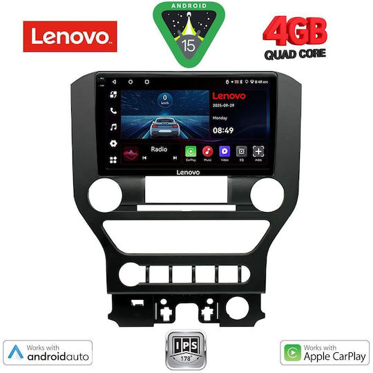 Lenovo Ηχοσύστημα Αυτοκινήτου για Ford Mustang 2015-2020 (Bluetooth/USB/WiFi/GPS/Apple-Carplay/Android-Auto) με Οθόνη Αφής 9"