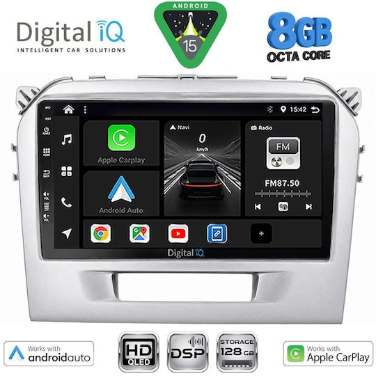 Digital IQ Car Audio System for Suzuki Vitara 2016-2022 Bluetooth USB WiFi GPS Apple CarPlay Android Auto with 9" Touch Screen