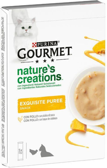 Purina Wet Food for Adult Cats in Pouches with Chicken Pumpkin Meat Fish and Vegetables 5x10gr