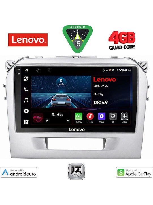 Lenovo Car Audio System for Suzuki Vitara 2016-2022 (Bluetooth/USB/WiFi/GPS/Apple CarPlay/Android Auto) with 9" Touch Screen