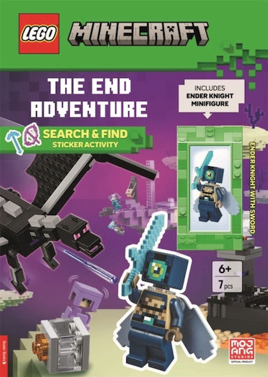 Lego® Minecraft: The End Adventure Search & Find Sticker Activity Book (with Ender Knight Minifigure And Sword) - Michael O'mara Books Ltd - Paperback / Softback