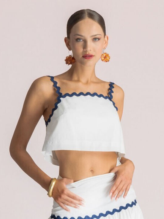 Damen Bluse Baumwollfarben Ecru