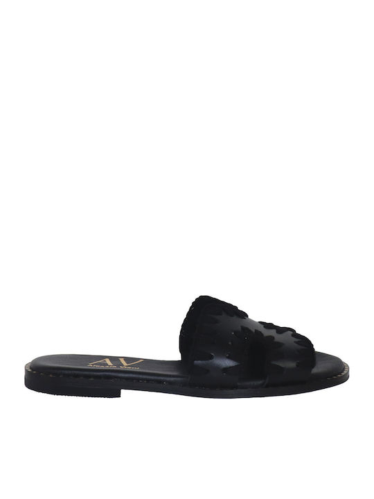 Leather Women's Anatomic Black Sandals