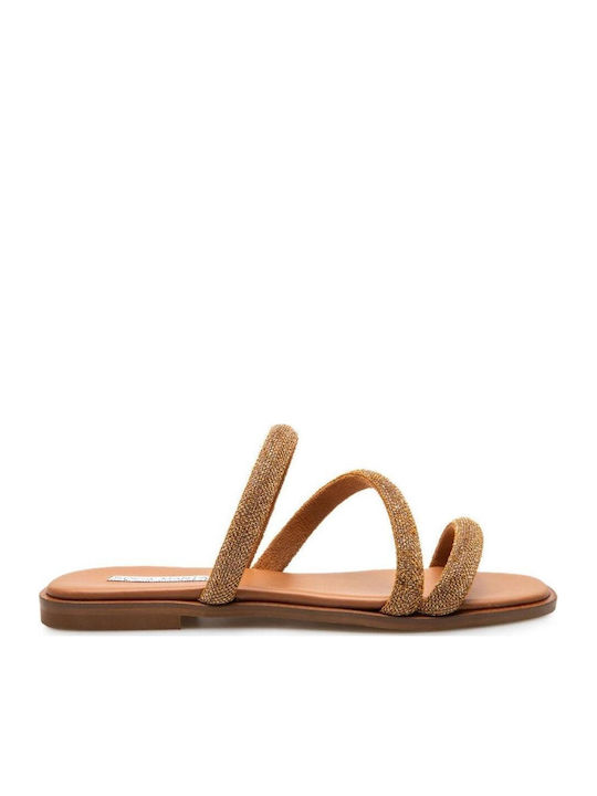 Sofia Manta Leather Women's Flat Sandals Brown
