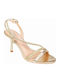 Sandals with Gold Strass