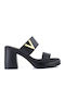 Leather Black Sandals