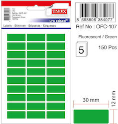 Tanex 150 Selbstklebende Etikettenrollen 12x30mm Tanex 150 Selbstklebende Etikettenrollen 12x30mm