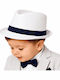 TakTakBaby Kids' Hat Fedora Straw White