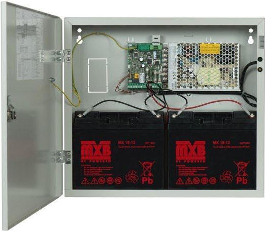 Alimentarea Cu Energie Electrică Sisteme De Detectare A Incendiilor 24v/10a În Carcasă Metalică Merawex Zsp100-10a-18 Spațiu 2 Baterii 12v/18ah