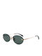 Women's Sunglasses with Gold Metallic Frame and Gold Lens