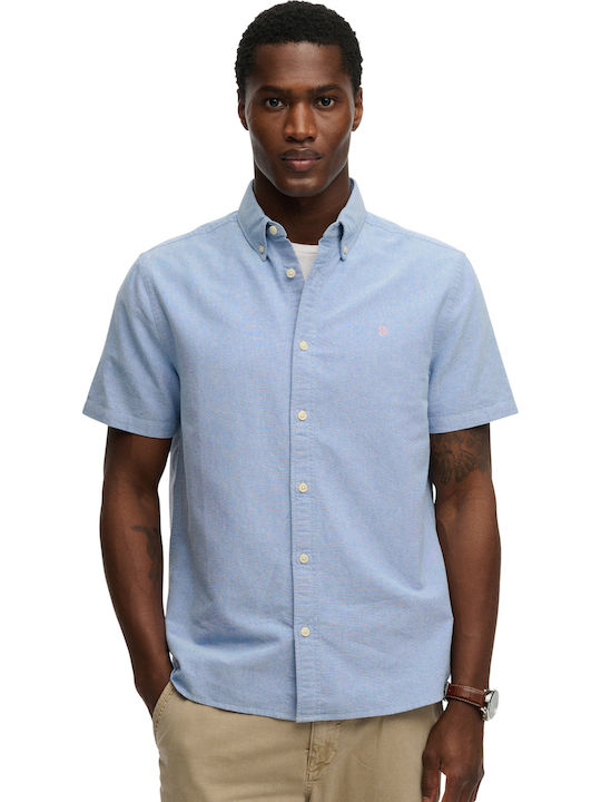 Superdry Oxford Κοντομάνικο Πουκάμισο Sky Blue ...