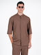 Santo Дълъг Ръкав Overshirt Кафяв