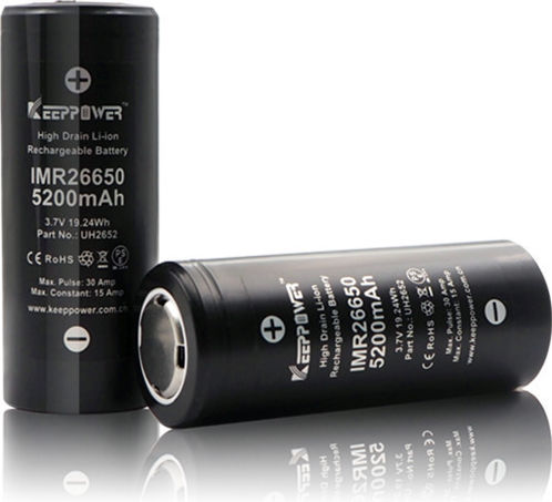 Wiederaufladbare Batterie 26650 Li-Ion 5200mAh 3.6V