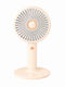 2 1 Ventilator Portabil Electric / USB Portocaliu