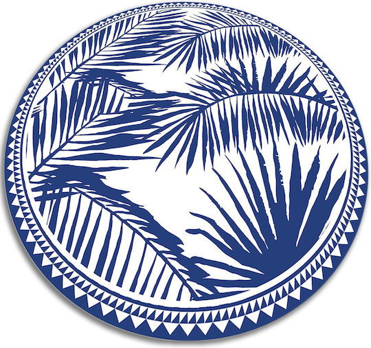 Tulup Covor Φ120cm Albastru