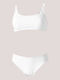 Αθλητικό Set Bikini Μπουστάκι Push Up Ιβουάρ