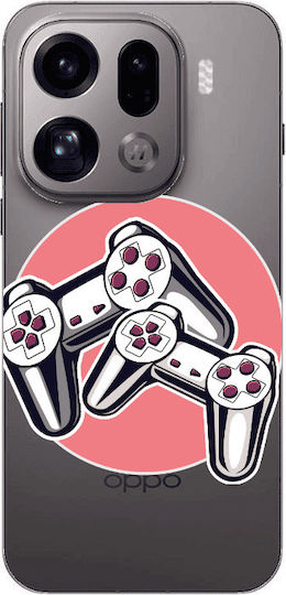 Oppo Find X9 Pro Retro Joysticks Transparent Silicone TPU Mobile Phone Case