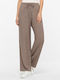 Mw Mw Damenhose mit Gummiband in Regulärer Passform Beige