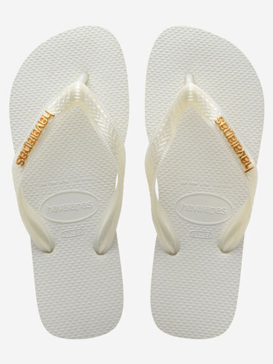 Havaianas Top Logo Metallic Σαγιονάρες σε Λευκό...