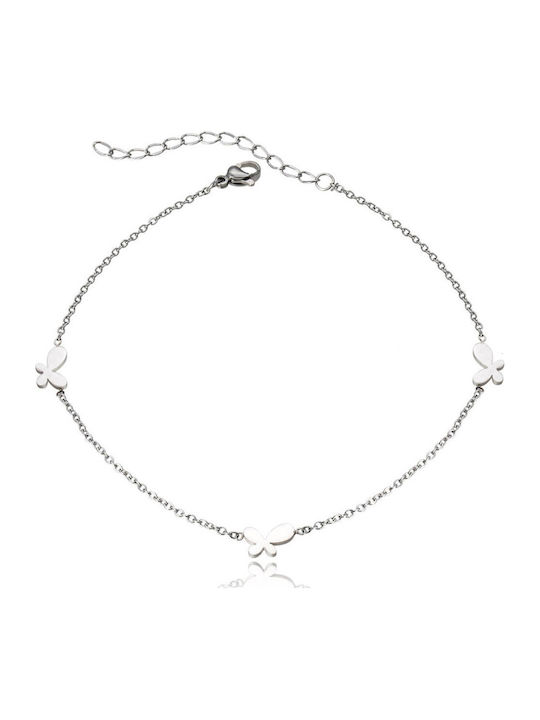 Silver And More Fußarmband aus Edelstahl 23cm