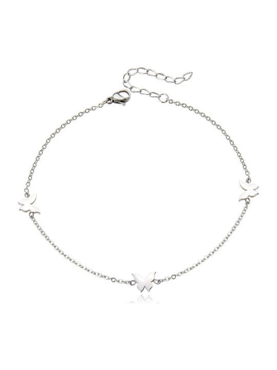 Silver And More Fußarmband aus Edelstahl 23cm