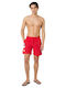 Ανδρικό Μαγιό Slip Red με Σχέδια