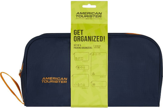 American Tourister Organizer Case Blue 5 Pieces