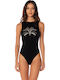 Black One Piece Swimsuit