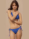 Celestino Bikinihosen Damen Slip Mit Schnürung Blau