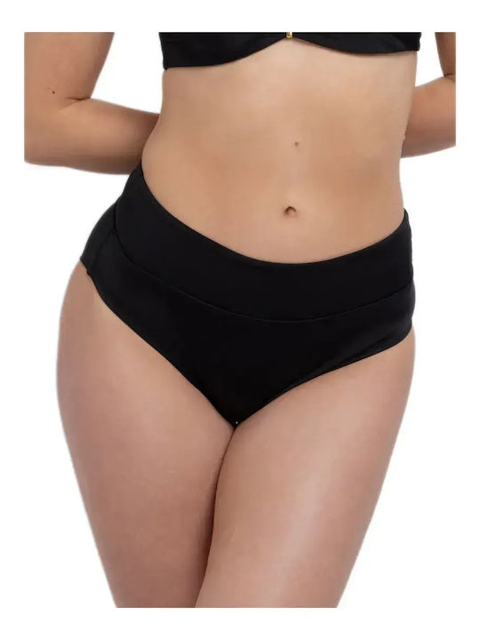 Dorina Bikinihosen Slip Hohe Taille Schwarz