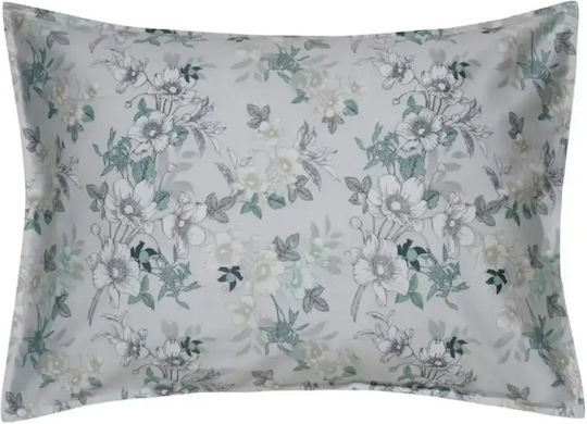 Kentia Vervita Set Pillowcases Oxford Gray White Beige Mint 50x70cm