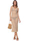 Fullah Sugah Women's Beige Beach Dress
