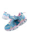 Kids Sneakers with Hoop & Loop Closure & Lights Blue
