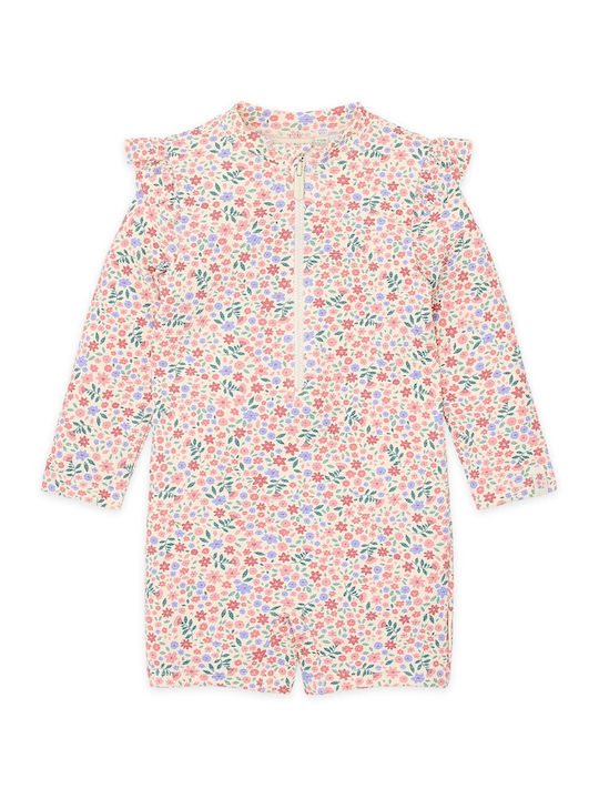 Little Dutch Kids Swimwear One-Piece with Long Sleeve Dreamy Flowerfield