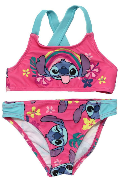 Disney Stitch Παιδικό Μαγιό Μπικίνι Φούξια