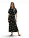 Damenröcke Floral Schwarz Set