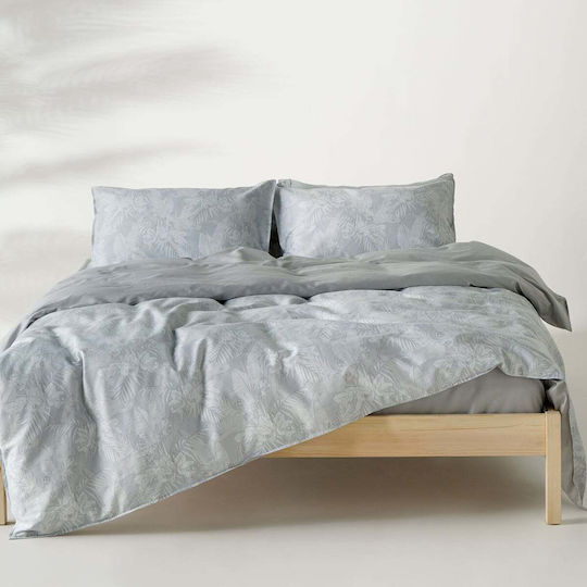 Kentia Duvet Cover Set Solaya Cotton Satin 220x240cm Double With 2 Pillowcases Stylish Solaya 22