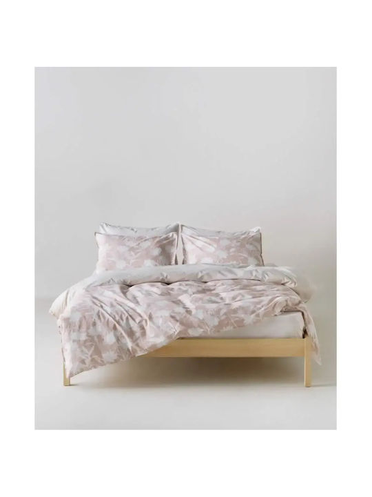 Kentia Cotton Duvet Cover Set 225x245cm King Size with 2 Pillowcases Rosaira Rosaira