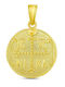 Daskalakis Pendant Kids Charm Double Sided with Chain Constantine Coin Silver 56223