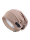 Beanie Unisex Σκούφος Πλεκτός σε Μπεζ χρώμα