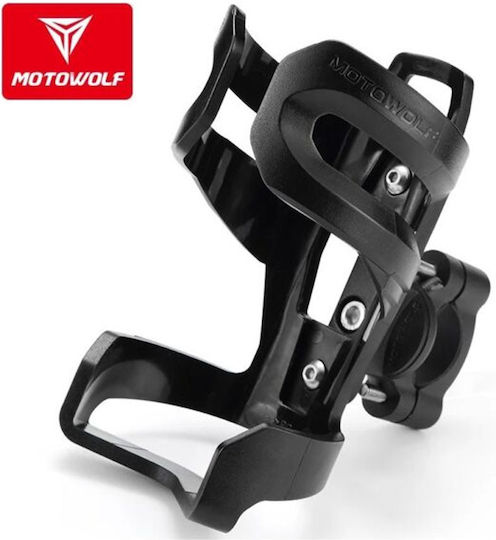 Motowolf Mdl3510b Universal 360° Drehbare Fahrradflaschenhalterung Schwarz