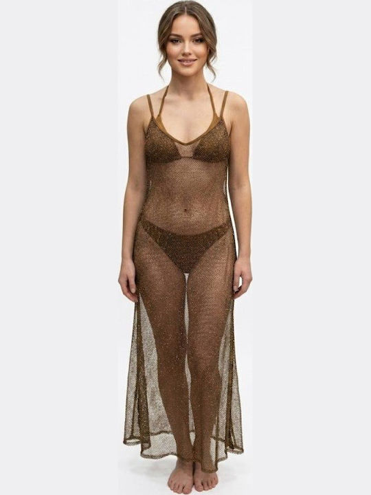Soccus Brown Beachwear Caftan