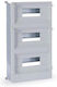 Eurolamp Fuse Box Cabinet Wall Mounted Waterproof 3 Rows 14 Elements