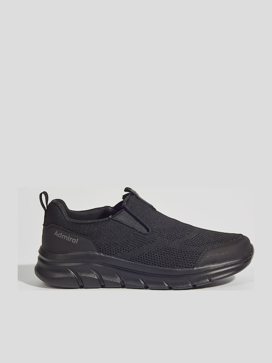 Πάνινα Ανδρικά Slip-On Μαύρα